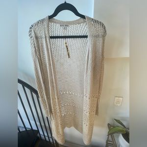 Cream cardigan sweater